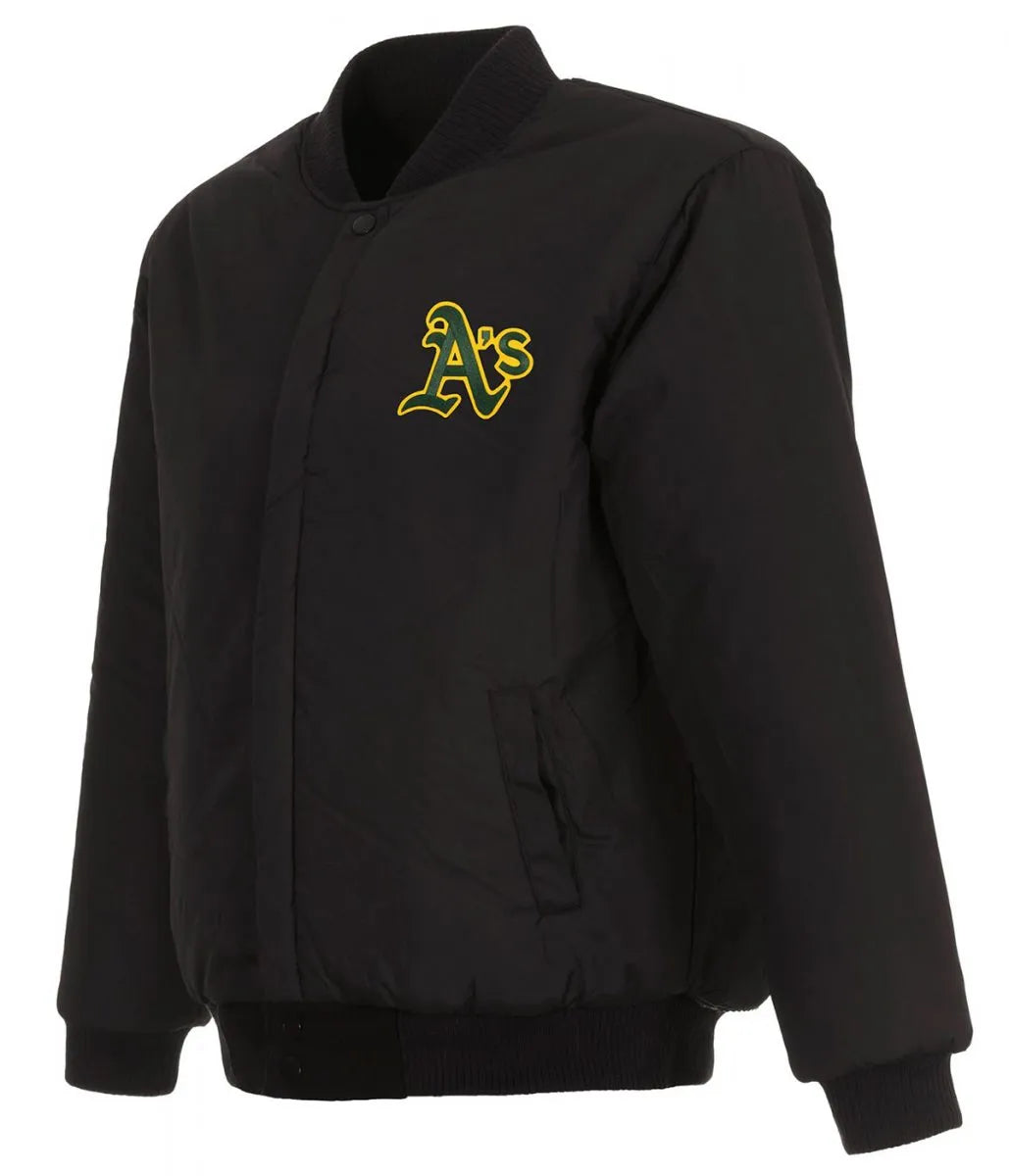 Varsity Oakland Athletics Black Jacket