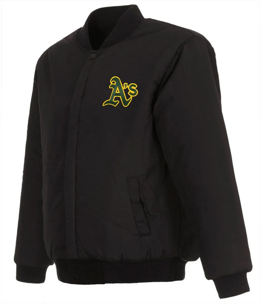 Letterman Oakland Athletics Wool Black Jacket
