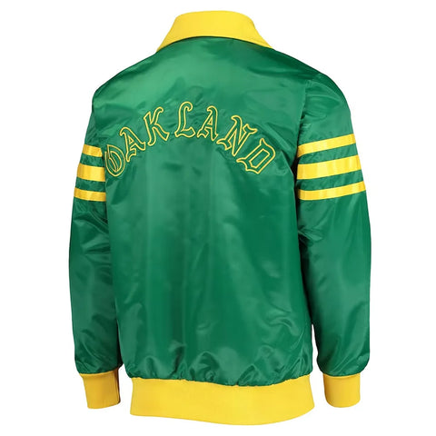 Oakland A’s Cooperstown Collection The Captain III Kelly Green Jacket