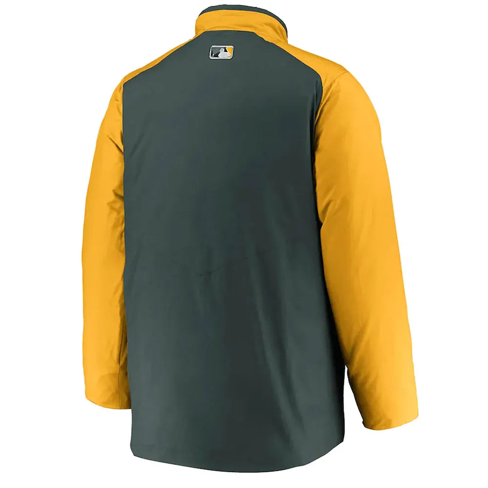 Dugout Performance Oakland Athletics Green/Yellow Jacket