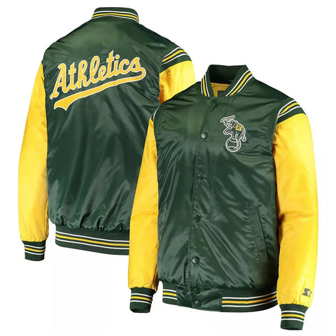 Oakland Athletics Enforce Varsity Satin Jacket