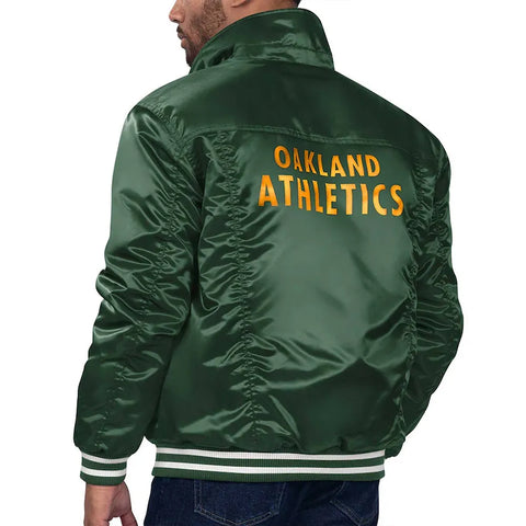 Oakland Athletics Green Silver Tab Trucker Jacket