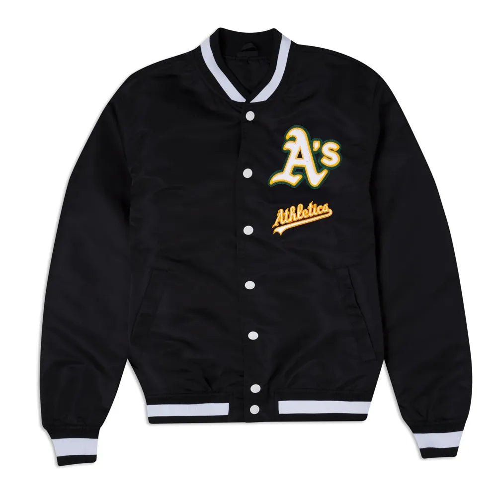 Oakland Athletics Logo Select Black Jacket