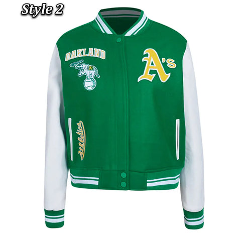 Oakland Athletics Retro Classic Rib Varsity Jacket