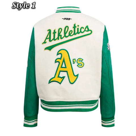 Oakland Athletics Retro Classic Rib Varsity Jacket