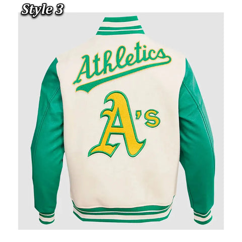 Oakland Athletics Retro Classic Rib Varsity Jacket