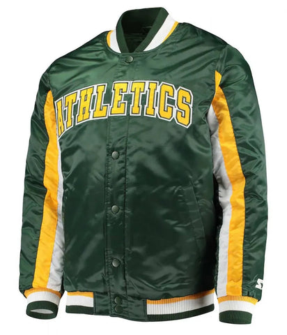 Oakland Athletics The Ace Green Full-Snap Jacket