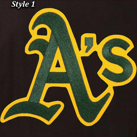 Oakland Athletics Varsity Black Wool Jacket