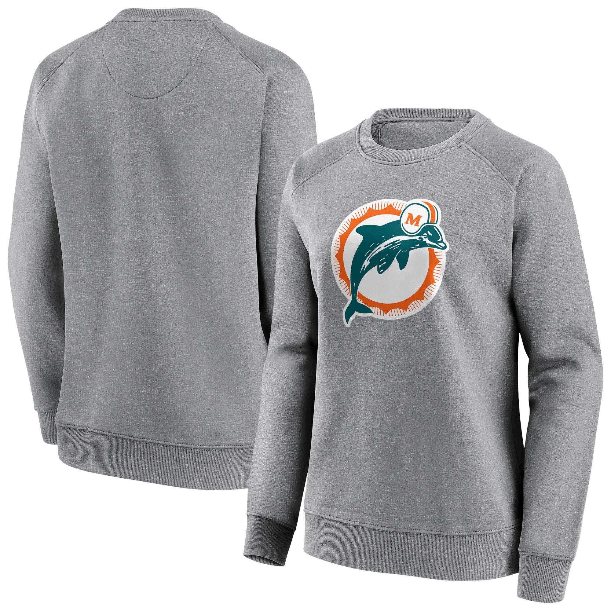 Miami Dolphins Classic Logo Crew Sweatshirt