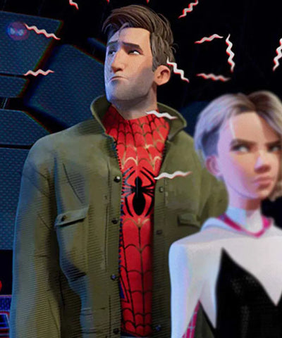 Spider-Man Into the Spider Verse Peter B Parker Coat - JnJ Jackets