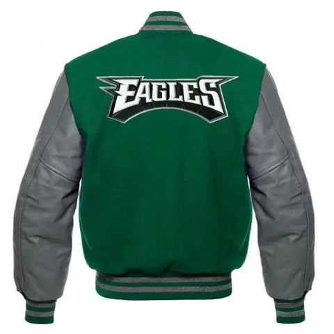 Philadelphia Eagles Letterman Leather Varsity Jacket