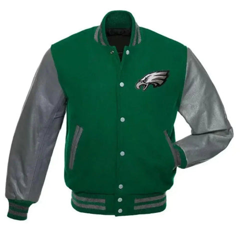 Philadelphia Eagles Letterman Leather Varsity Jacket