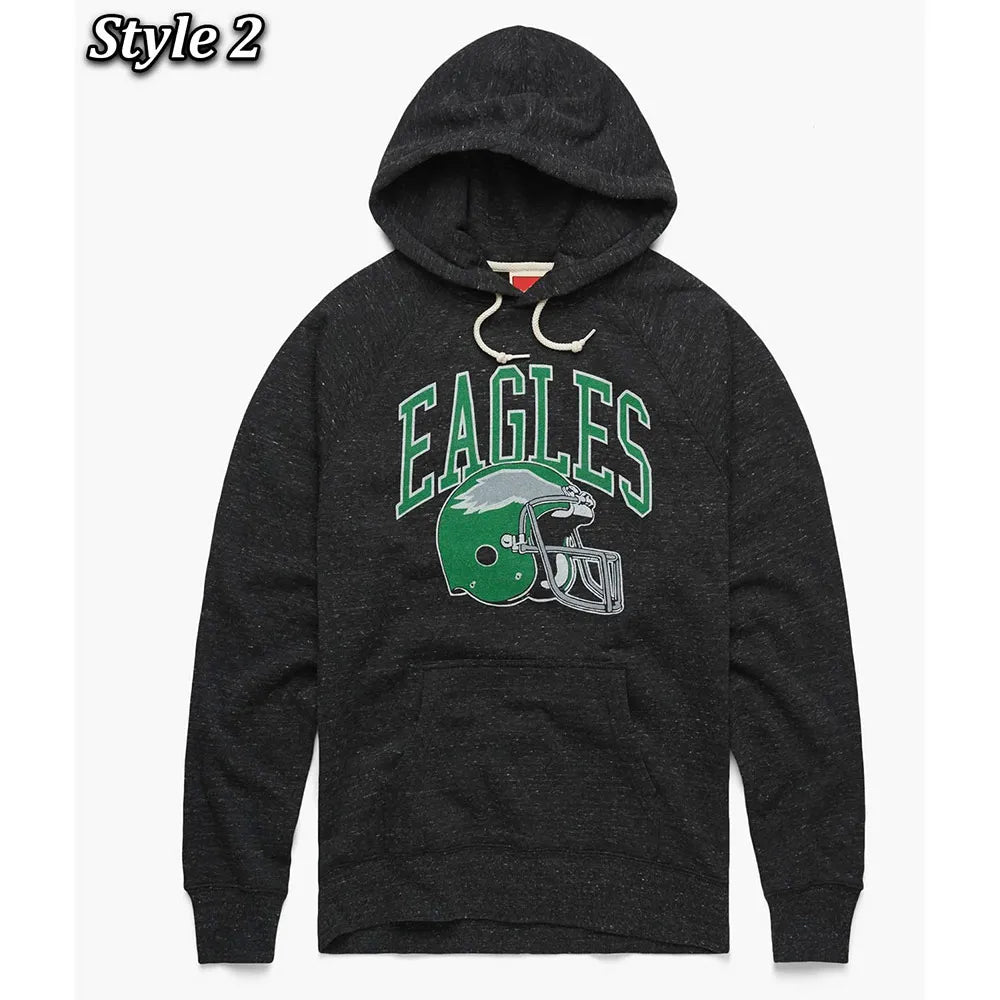 Philadelphia Eagles Retro Pullover Hoodie - JnJ Jackets