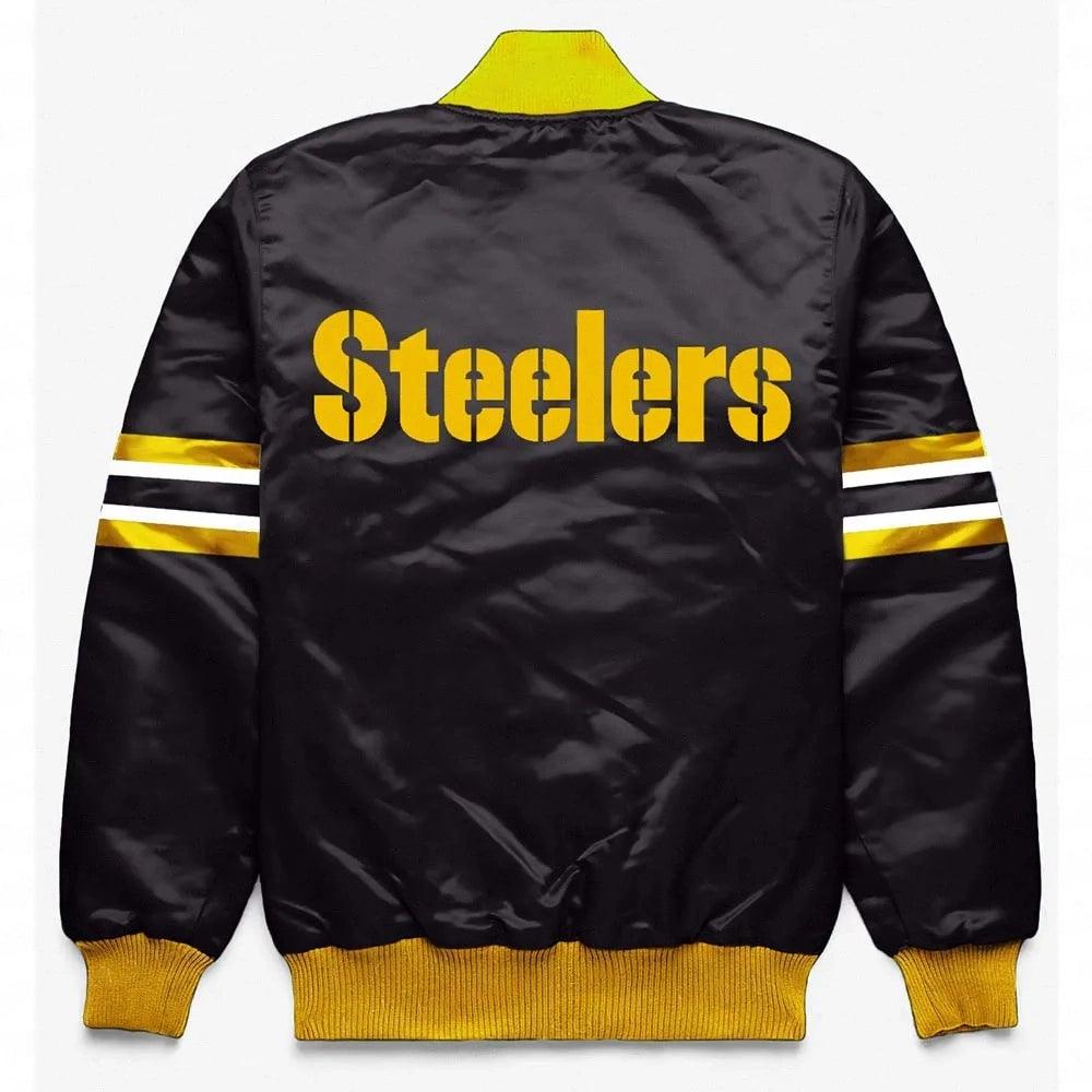 Pittsburgh Steelers Button Down Black Jacket