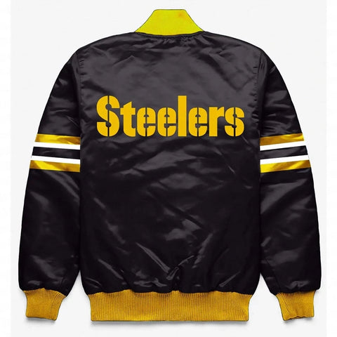 Pittsburgh Steelers Button Down Black Jacket