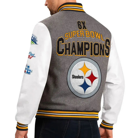 Pittsburgh Steelers Challenger Varsity Jacket