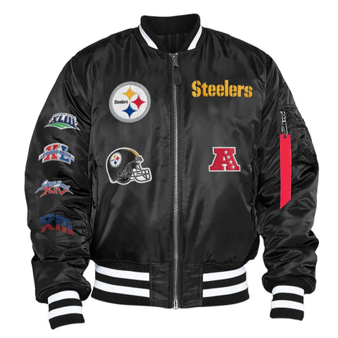 Pittsburgh Steelers Bomber MA-1 Jacket