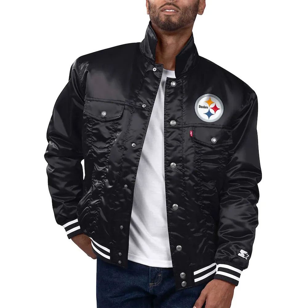 Pittsburgh Steelers Silver Tab Trucker Jacket