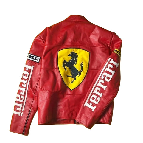 Vintage Ferrari Racing Jacket - jnjjackets