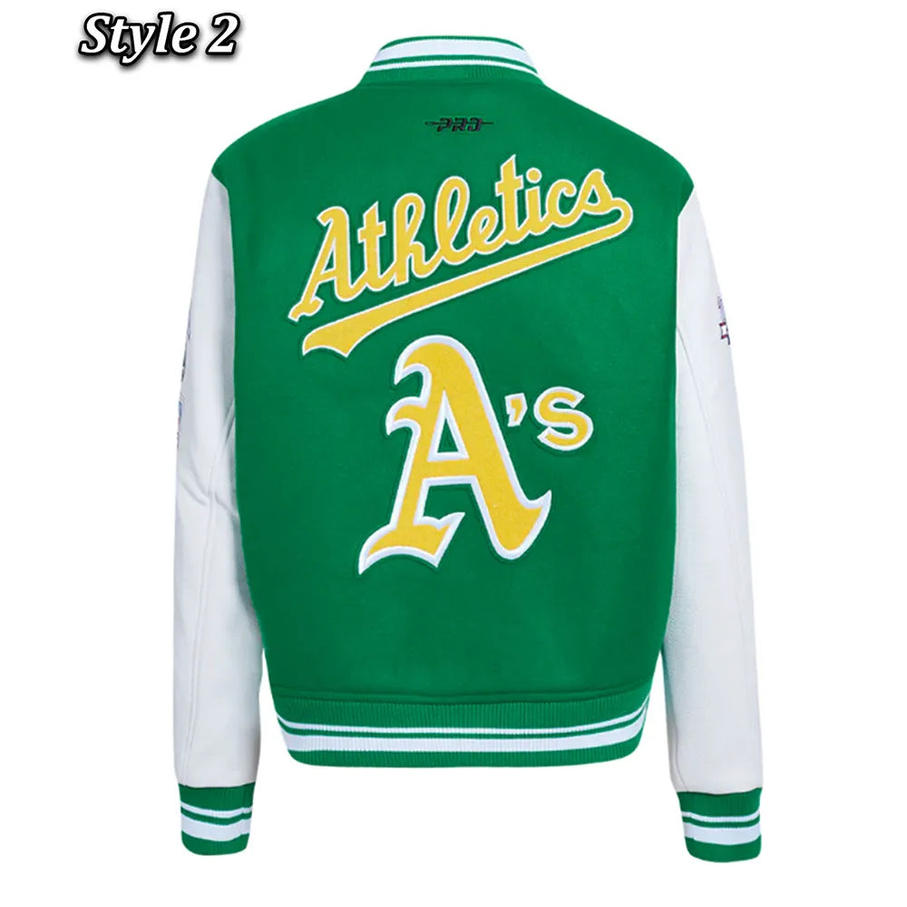 Oakland Athletics Retro Classic Rib Varsity Jacket