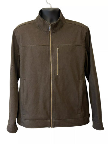 Kirkland Costco Brown Zip Front Jacket