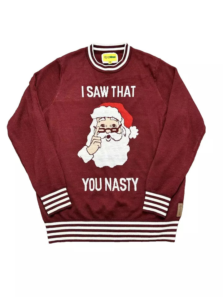 I Saw That You Nasty Red Ugly Christmas Sweaters