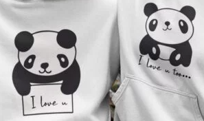 Panda Love Couple Hoodies