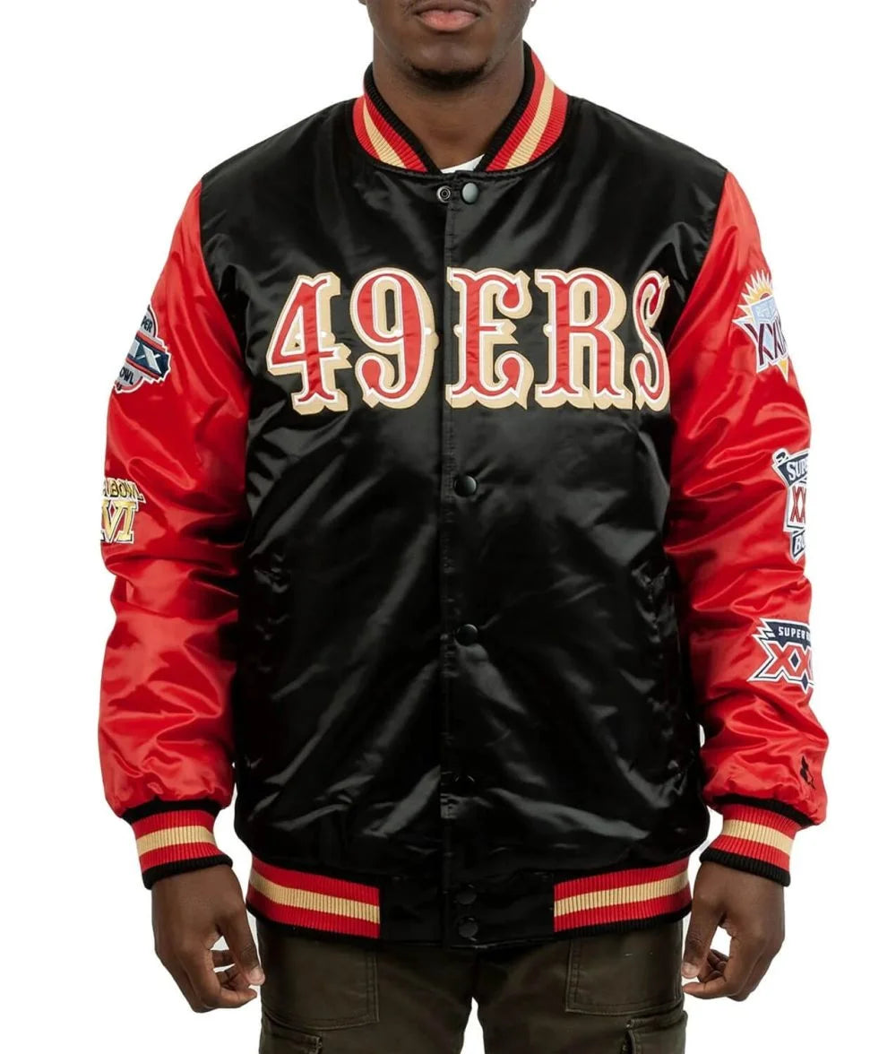 San Francisco 49ers Satin Jacket - jnjjackets