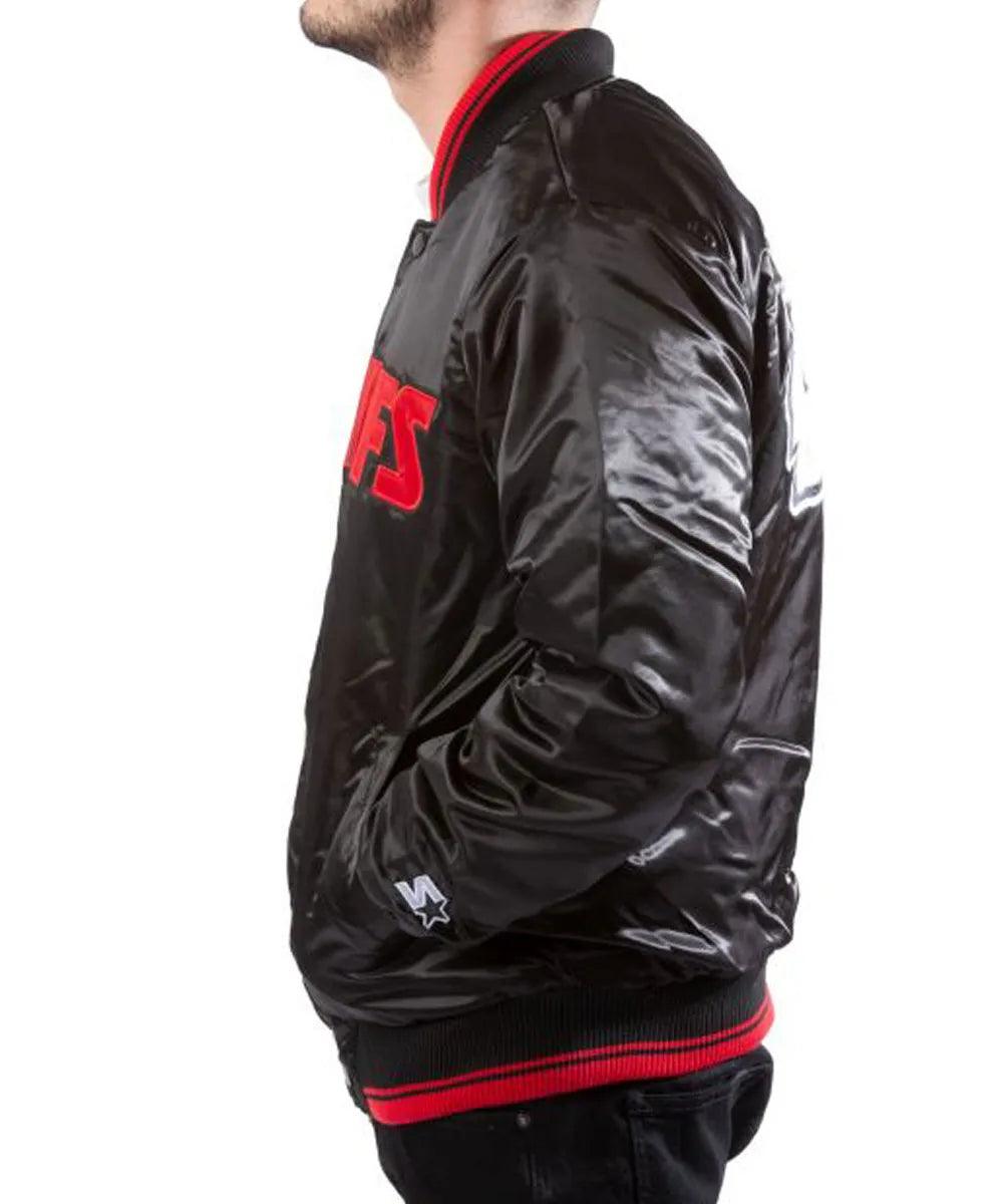 Kansas City Chiefs Black Satin Jacket - JnJ Jackets