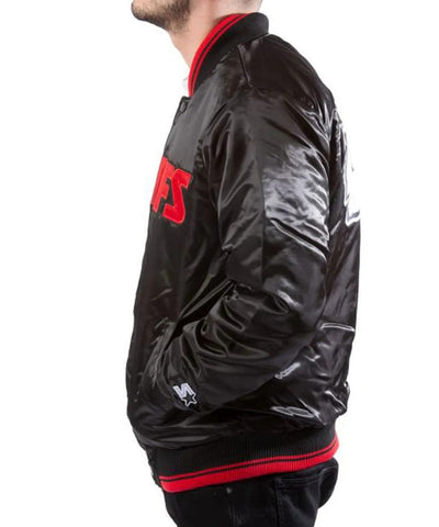 Kansas City Chiefs Black Satin Jacket - jnjjackets