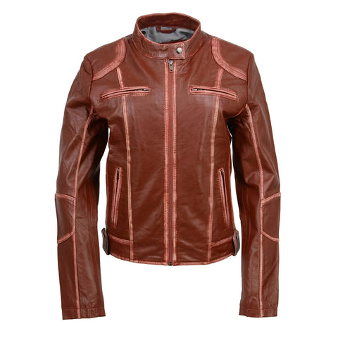 Scuba Style Leather Jacket - jnjjackets