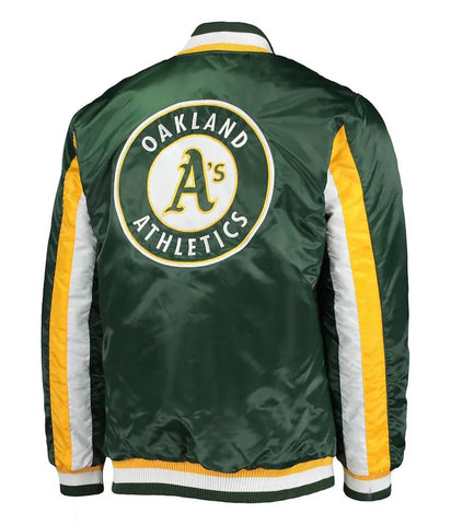 Oakland Athletics The Ace Green Full-Snap Jacket