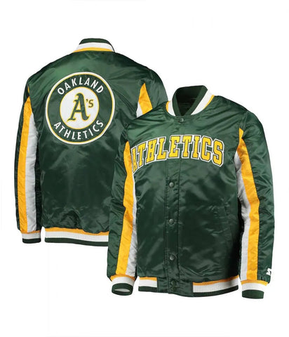 Oakland Athletics The Ace Green Full-Snap Jacket