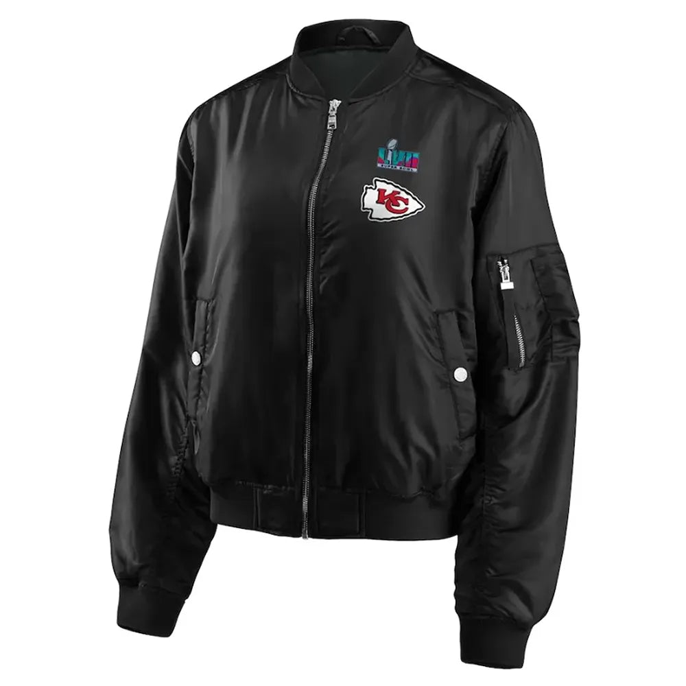 Kansas City Chiefs Super Bowl LVII Champions Black Bomber Jacket - JnJ Jackets