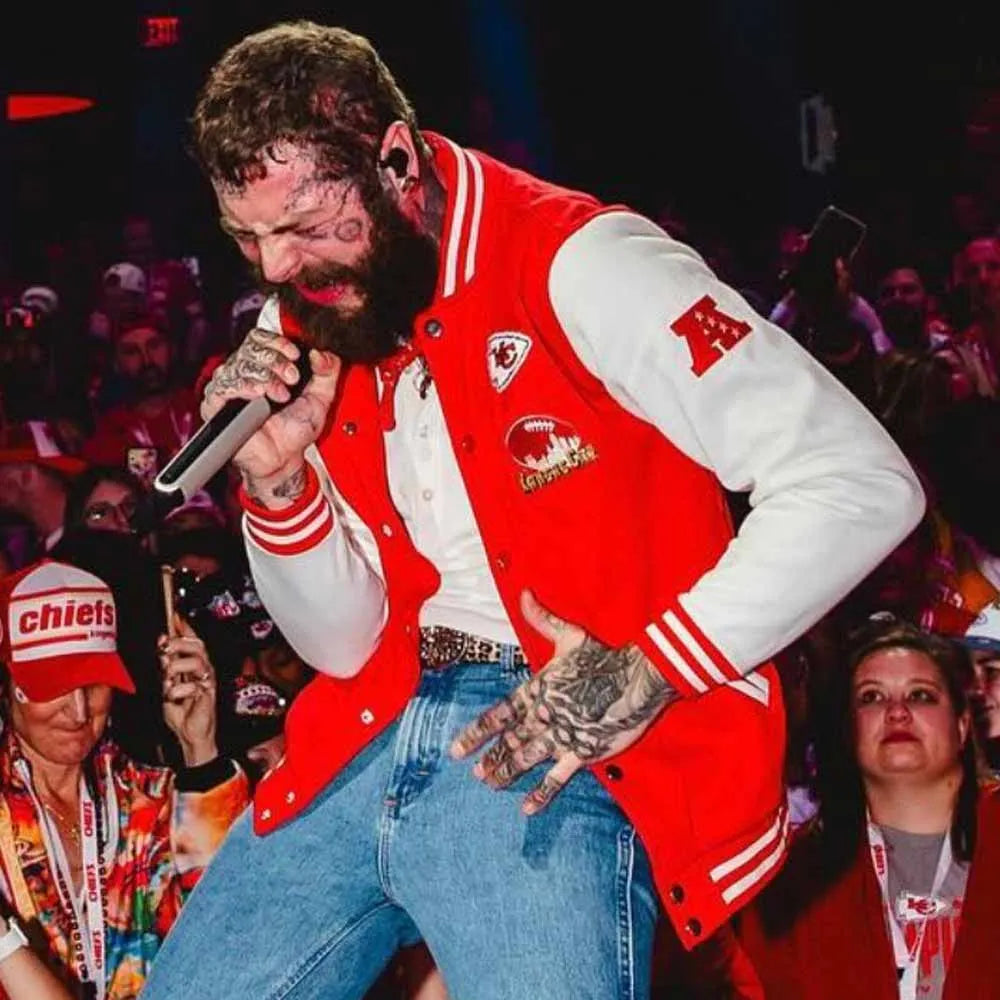 Super Bowl LVIII Post Malone Kansas City Chiefs Jacket - JnJ Jackets