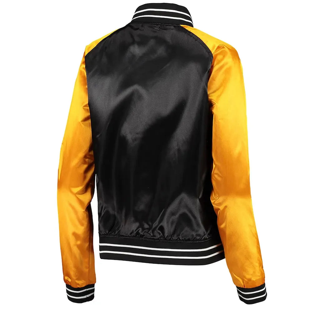 Team 2.0 Pittsburgh Steelers Black/Yellow Satin Jacket