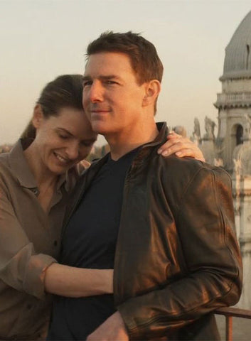 Tom Cruise Mission Impossible 7 Black Leather Jacket - jnjjackets