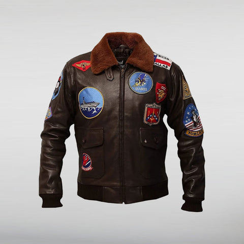 Top Gun Tom Cruise Leather Jacket - JnJ Jackets