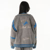 Unisex The Wild Collective Gray Detroit Lions Oversized Retro Full-Zip Jacket - Jackets - ["Detroit Lions Jacket","Detroit Lions Jackets","Detroit Lions Oversized Jacket","Unisex The Wild Collective Gray Detroit Lions Oversized Retro Full-Zip Jacket","Unisex The Wild Collective Gray Detroit Lions Oversized Retro Jacket"]