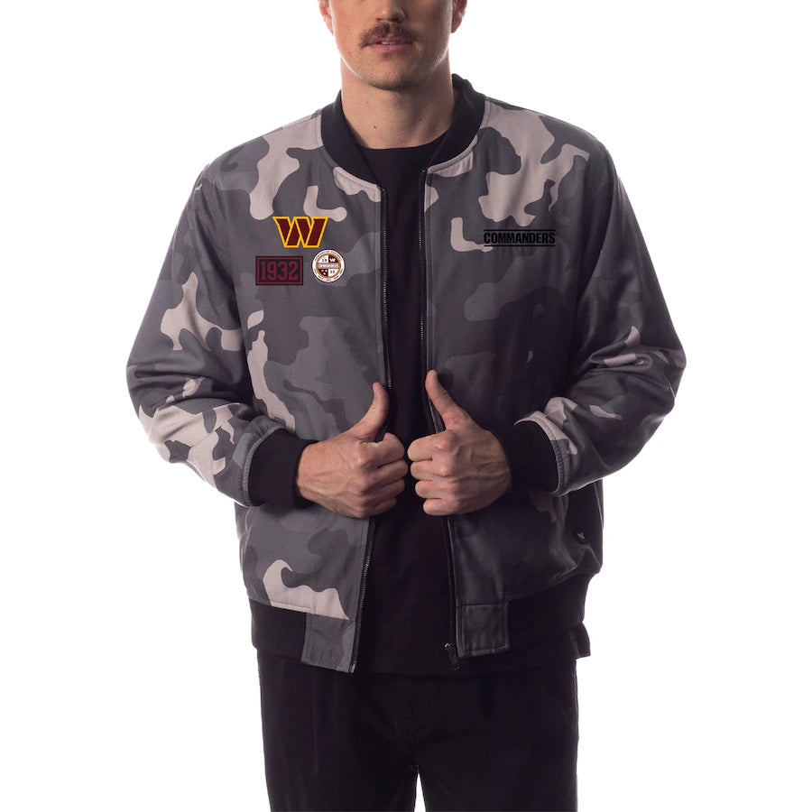 The Wild Collective Gray Washington Commanders Jacket