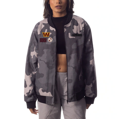 The Wild Collective Gray Washington Commanders Jacket