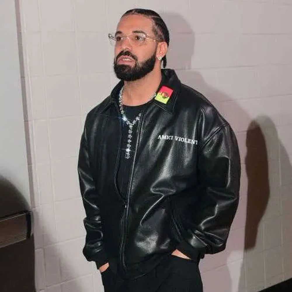 Drake Amici Violente Leather Jacket