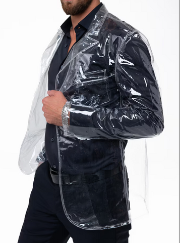 Transparent Rain Blazer - jnjjackets