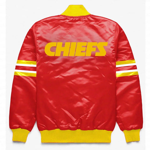 Kansas City Chiefs Button Down Red Jacket - JnJ Jackets