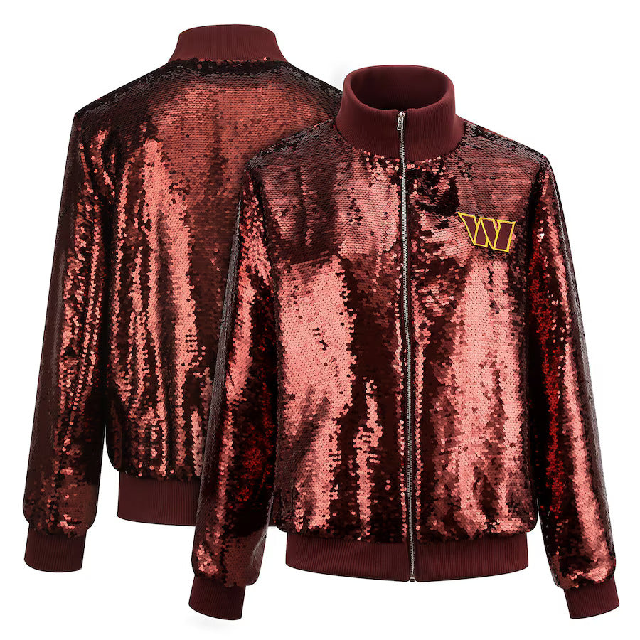 Washington Commanders Sequins Full-Zip Jacket