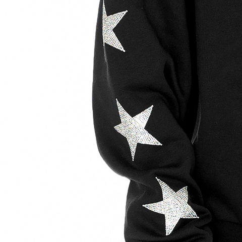 Women’s Gameday Couture Black Detroit Lions Rhinestone Pullover