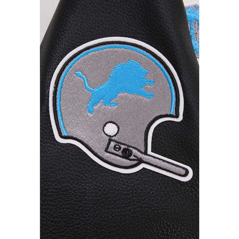 Detroit Lions Retro Classic White and Black Jacket