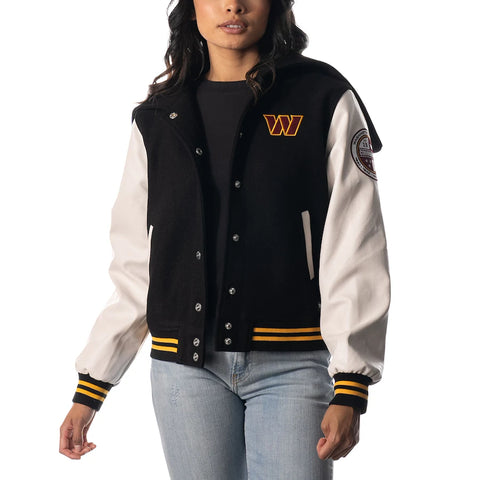 The Wild Collective Black Washington Commanders Jacket